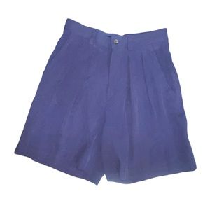 Women’s Vintage High Rise Pleated Walking Shorts by Tommy Bahama 100% Silk Sz 6